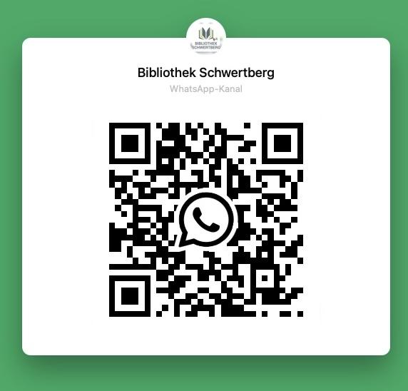 QR-Code für den WhatsApp-Kanal der Bibliothek