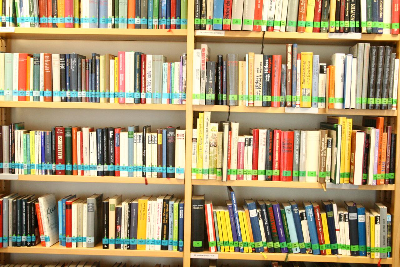 Ein Regal voller Bücher