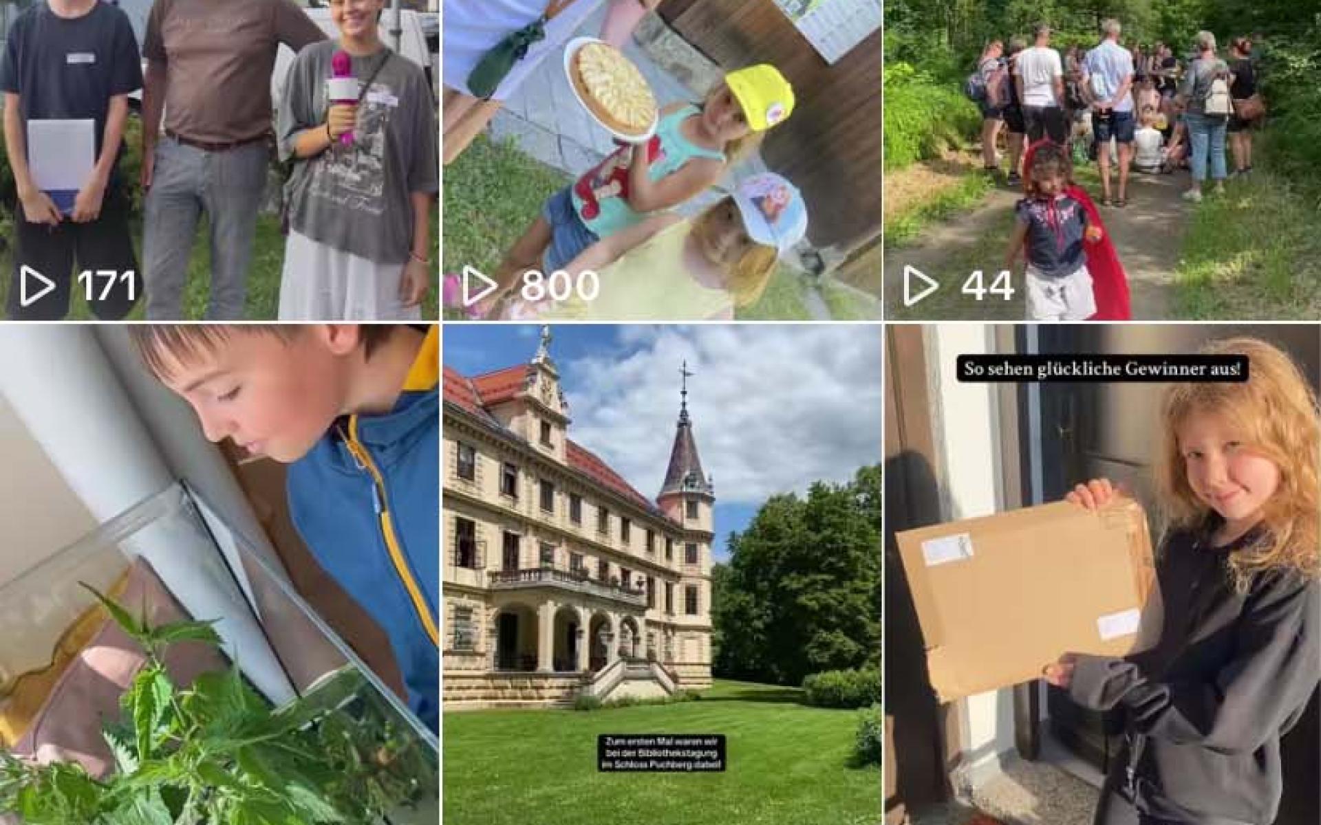 ein Screenshot der Tiktok-Seite der Bibliothek